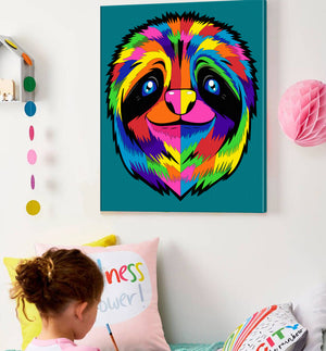 Sloth Paint By Numbers