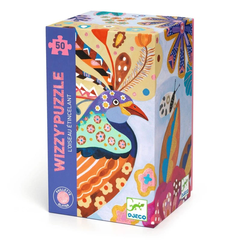 Djeco Puzzle - Sparkling Bird (50 Pieces)