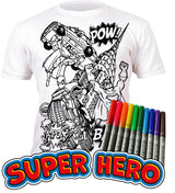 Splat Planet PYO T-Shirt: Super Hero (Size 3-4 Years)