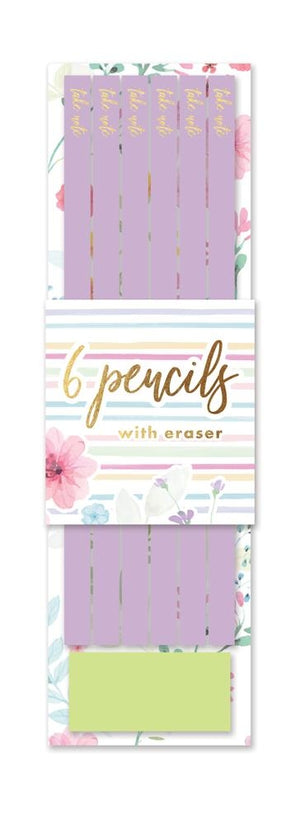 6 PENCILS WITH ERASER IN BOX