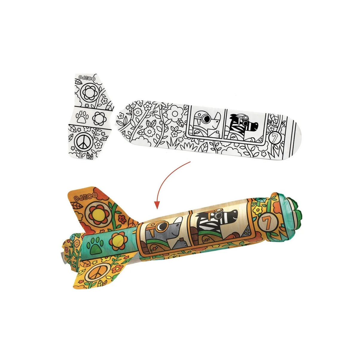 Djeco DIY Colour in Rocket Ships