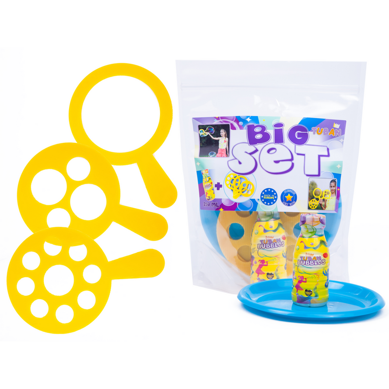 Big Set – 250 Ml + Plate + 3 Different Plastic Rin
