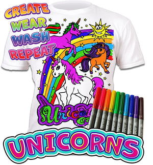 PYO T-Shirt Unicorns age 7-8