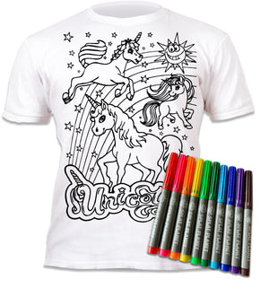 PYO T-Shirt-Unicorns age 9-11