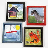 Canvas Panel, size 10x10 cm, thickness 3 mm, 1 pc