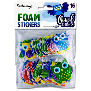 Emotionery Foam Stickers - Owl Things (Pack of 16)
