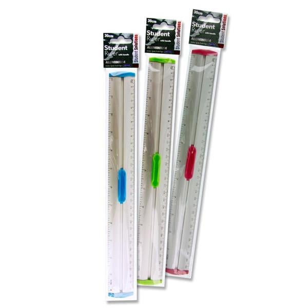 Aluminium Ruler 30cm W/Grip