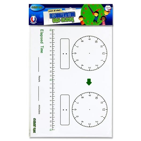 Clever Kidz Whiteboard Clock