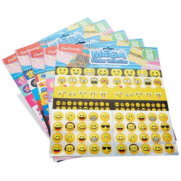 Emotionery Mega Sticker Collection - Assortment (300 Pack)