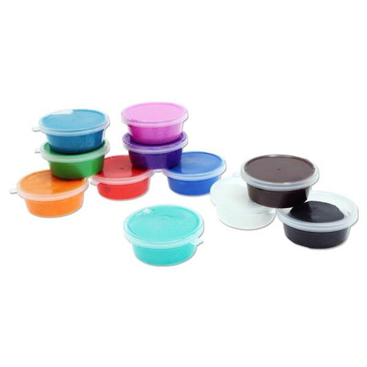 World of Colour Box of 12 X 15g Tubs Super Stretchy Magic Clay