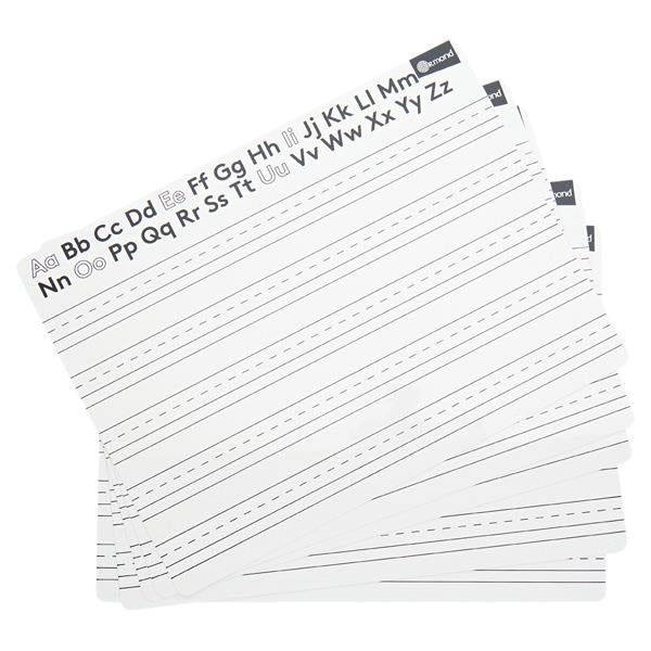 Ormond Pkt.10 228x305mm Dry Wipe Boards - Letters