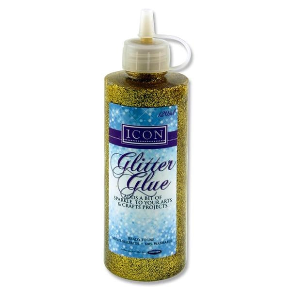 120Ml Glitter Glue - Gold