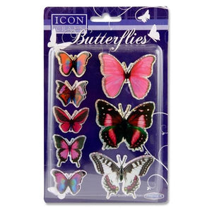 Butterfly Embellishments - Pink
