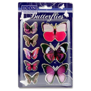 Butterfly Embellishments - Pink