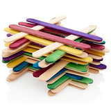 Pkt.50 Col Wooden Lollipop Sticks