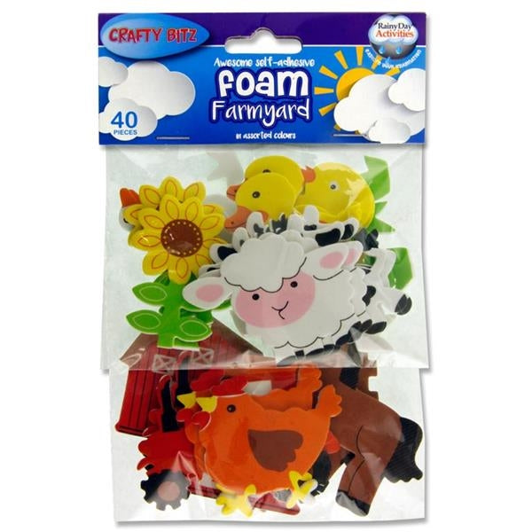 Foam Stickers  - Farmyard (40 Pack)