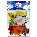 Foam Stickers  - Farmyard (40 Pack)