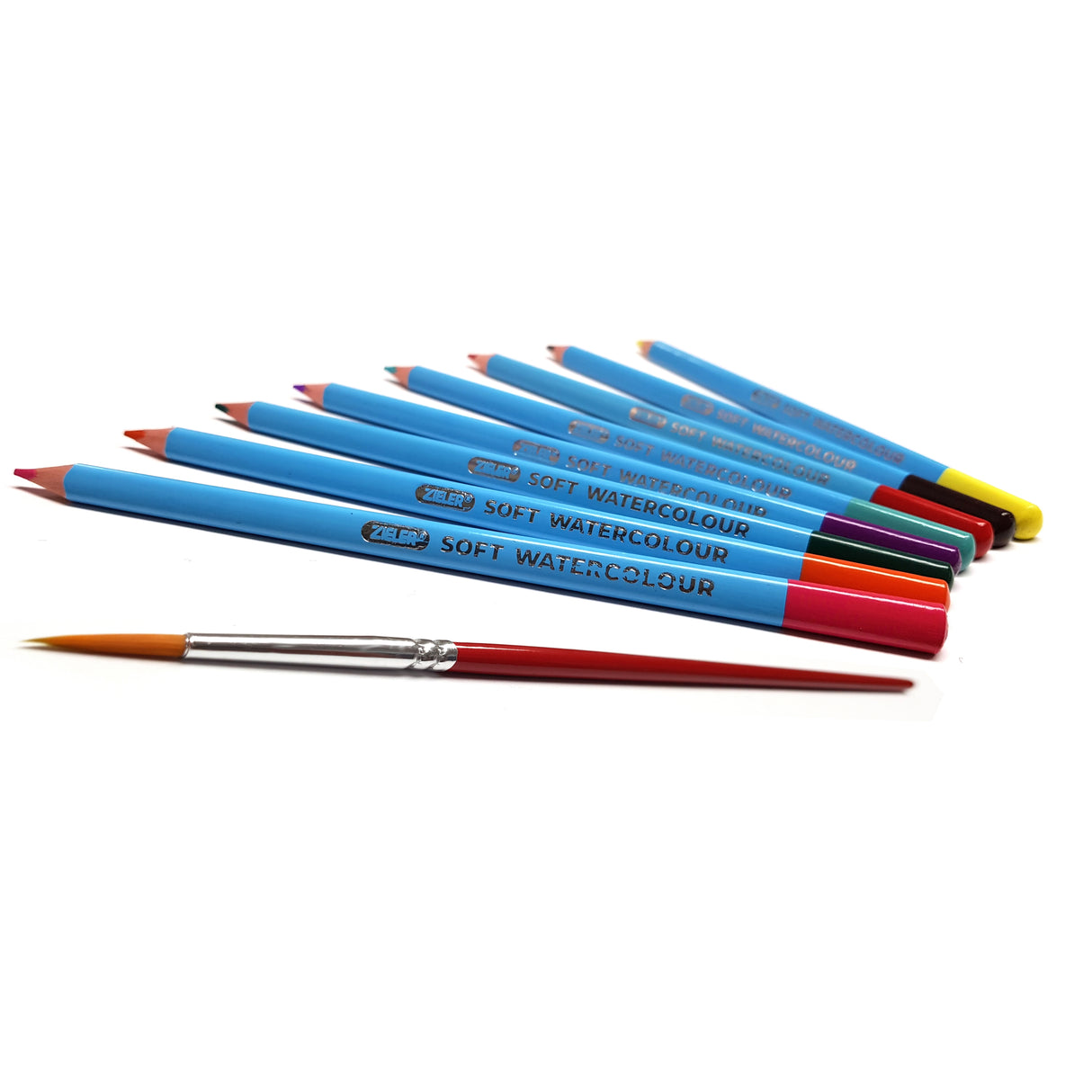 Zieler 24 Watercolour Pencils with Pencil Wrap