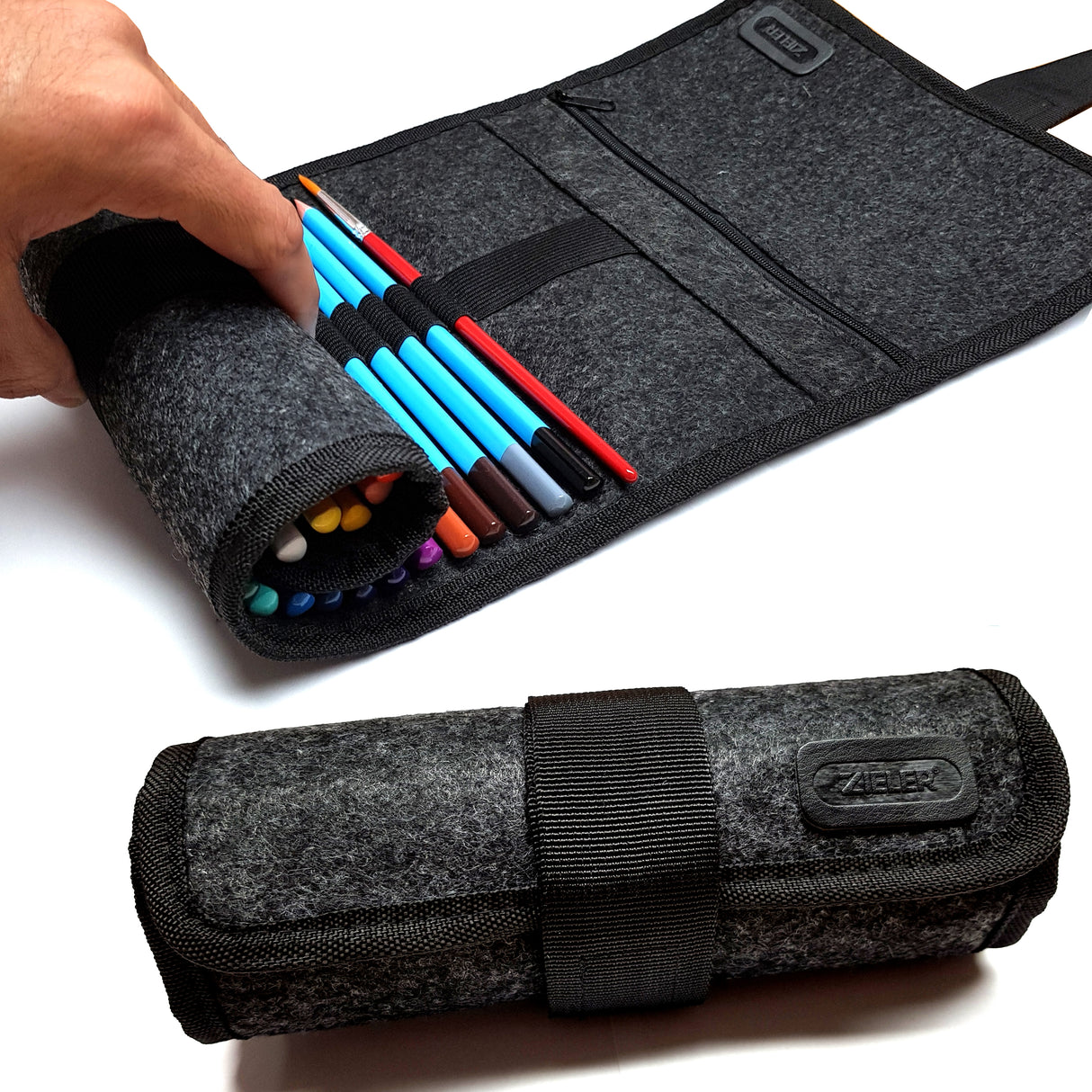 Zieler 24 Watercolour Pencils with Pencil Wrap