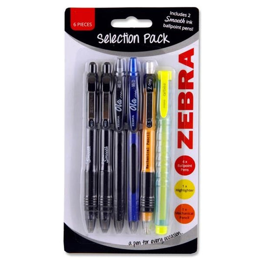 Zebra 6 Pen pk