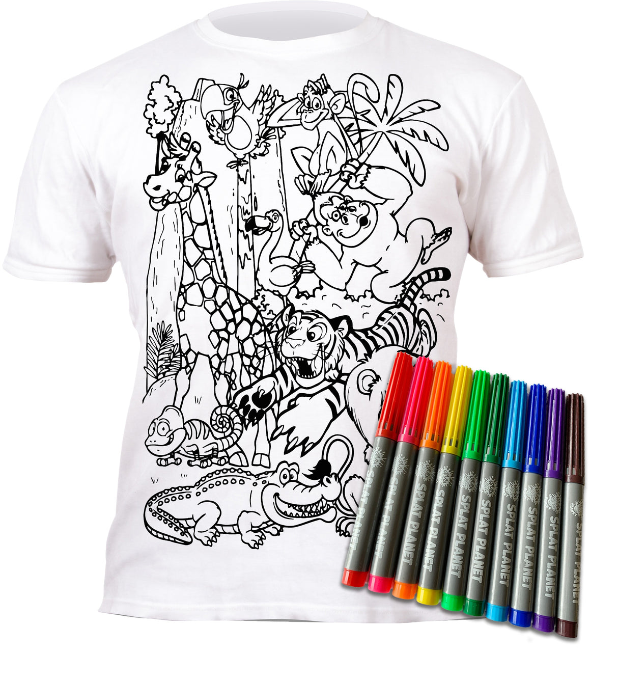 Splat Planet PYO T-Shirt: Zoo (Size 3-4 Years)