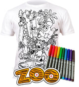 Splat Planet PYO T-Shirt: Zoo  (Size 7-8 Years) Years)