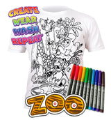 Splat Planet PYO T-Shirt: Zoo (Size 3-4 Years)